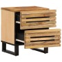 Solid rough mango wood bedside table 40x34x46 cm by , Nightstands - Ref: Foro24-377426, Price: 92,99 €, Discount: %