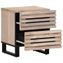 Solid bleached mango wood bedside table 40x34x46 cm by , Nightstands - Ref: Foro24-377432, Price: 84,81 €, Discount: %