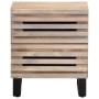 Solid bleached mango wood bedside table 40x34x46 cm by , Nightstands - Ref: Foro24-377432, Price: 84,81 €, Discount: %