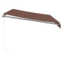 Manual retractable brown awning 350x250 cm by , Awnings - Ref: Foro24-3215631, Price: 411,76 €, Discount: %