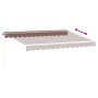 Manual retractable brown awning 350x250 cm by , Awnings - Ref: Foro24-3215631, Price: 411,76 €, Discount: %