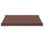 Manual retractable brown awning 400x300 cm by , Awnings - Ref: Foro24-3310208, Price: 359,66 €, Discount: %