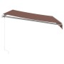 Manual retractable brown awning 300x250 cm by , Awnings - Ref: Foro24-3215633, Price: 238,47 €, Discount: %