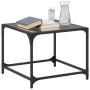 Black glass and steel coffee table 50x50x40 cm by , Coffee table - Ref: Foro24-845968, Price: 44,99 €, Discount: %