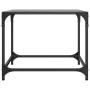 Black glass and steel coffee table 50x50x40 cm by , Coffee table - Ref: Foro24-845968, Price: 44,99 €, Discount: %