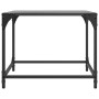 Black glass and steel coffee table 50x50x40 cm by , Coffee table - Ref: Foro24-845968, Price: 44,99 €, Discount: %