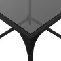 Black glass and steel coffee table 50x50x40 cm by , Coffee table - Ref: Foro24-845968, Price: 44,99 €, Discount: %