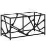 Steel coffee table with transparent glass top 78.5x40x41cm by , Coffee table - Ref: Foro24-845994, Price: 51,72 €, Discount: %