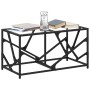 Steel coffee table with transparent glass top 78.5x40x41cm by , Coffee table - Ref: Foro24-845994, Price: 51,72 €, Discount: %