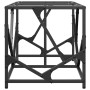 Steel coffee table with transparent glass top 78.5x40x41cm by , Coffee table - Ref: Foro24-845994, Price: 51,72 €, Discount: %