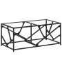 Steel coffee table with transparent glass top 98.5x50x41cm by , Coffee table - Ref: Foro24-845996, Price: 62,12 €, Discount: %