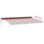 Automatic retractable awning with LED lights burgundy 600x350 cm by , Awnings - Ref: Foro24-3215013, Price: 1,00 €, Discount: %