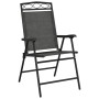 Folding garden chairs 2 units steel and gray melange textilene by , Garden chairs - Ref: Foro24-360200, Price: 96,16 €, Disco...