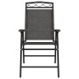 Folding garden chairs 2 units steel and gray melange textilene by , Garden chairs - Ref: Foro24-360200, Price: 96,16 €, Disco...