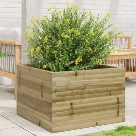 Jardinera de madera de pino impregnada 70x70x46 cm de , Maceteros y jardineras - Ref: Foro24-3282418, Precio: 141,99 €, Descu...