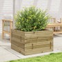 Pine wood planter box impregnated 70x70x46 cm by , Pots and planters - Ref: Foro24-3282418, Price: 141,85 €, Discount: %