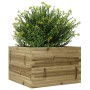 Pine wood planter box impregnated 70x70x46 cm by , Pots and planters - Ref: Foro24-3282418, Price: 141,85 €, Discount: %