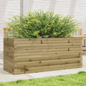 Jardinera de madera de pino impregnada 110x40x46 cm de , Maceteros y jardineras - Ref: Foro24-3282453, Precio: 153,68 €, Desc...