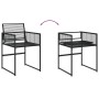 Garten-Essgruppe 11-teilig aus schwarzem synthetischem Rattan von , Gartensets - Ref: Foro24-3295036, Preis: 724,04 €, Rabatt: %