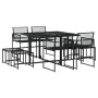 9-piece black synthetic rattan garden dining set by , Garden sets - Ref: Foro24-3295043, Price: 350,91 €, Discount: %