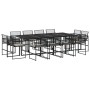 Garden dining set with 13-piece black synthetic rattan cushions. by , Garden sets - Ref: Foro24-3295015, Price: 767,91 €, Dis...