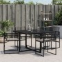 Garden chairs with cushions, 4 units, black synthetic rattan by , Garden chairs - Ref: Foro24-4008575, Price: 178,93 €, Disco...