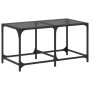 Mesa de centro superficie de vidrio acero negra 78,5x40x40 cm de , Mesas de centro - Ref: Foro24-845975, Precio: 52,99 €, Des...