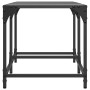 Mesa de centro superficie de vidrio acero negra 78,5x40x40 cm de , Mesas de centro - Ref: Foro24-845975, Precio: 52,99 €, Des...