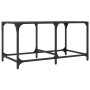 Mesa de centro superficie de vidrio acero negra 78,5x40x40 cm de , Mesas de centro - Ref: Foro24-845975, Precio: 52,99 €, Des...