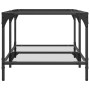 Mesa de centro superficie de vidrio acero 98,5x50x40 cm de , Mesas de centro - Ref: Foro24-845980, Precio: 74,99 €, Descuento: %