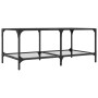 Mesa de centro superficie de vidrio acero 98,5x50x40 cm de , Mesas de centro - Ref: Foro24-845980, Precio: 74,99 €, Descuento: %