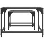 Stackable coffee tables with glass top, set of 2, steel. by , Coffee table - Ref: Foro24-845982, Price: 59,59 €, Discount: %