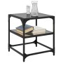 Center table with black steel and glass surface 40x40x45 cm by , Coffee table - Ref: Foro24-846004, Price: 44,92 €, Discount: %