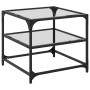 Mesa de centro superficie vidrio transparente acero 50x50x45 cm de , Mesas de centro - Ref: Foro24-846006, Precio: 49,26 €, D...