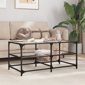 Mesa de centro superficie de vidrio acero 98,5x50x45 cm de , Mesas de centro - Ref: Foro24-846012, Precio: 81,99 €, Descuento: %