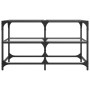 Glass and steel coffee table, 78.5x40x45 cm by , Coffee table - Ref: Foro24-846010, Price: 66,99 €, Discount: %