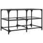 Glass and steel coffee table, 78.5x40x45 cm by , Coffee table - Ref: Foro24-846010, Price: 66,99 €, Discount: %