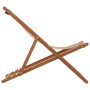 Folding beach chair made of solid eucalyptus wood and taupe fabric. by , Garden chairs - Ref: Foro24-366565, Price: 55,99 €, ...