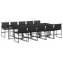 11-piece garden dining set with black textilene cushions by , Garden sets - Ref: Foro24-3295076, Price: 666,63 €, Discount: %