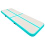 Aufblasbare Gymnastikmatte und Pumpe aus grünem PVC, 300 x 100 x 20 cm von vidaXL, Pilates und Yogamatten - Ref: Foro24-92678...