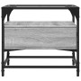 Glass top coffee table in Sonoma gray steel, 50x50x45 cm. by , Coffee table - Ref: Foro24-846052, Price: 76,56 €, Discount: %