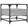 Glass top coffee table in Sonoma gray steel, 50x50x45 cm. by , Coffee table - Ref: Foro24-846052, Price: 76,56 €, Discount: %