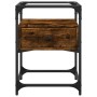 Engineered wood smoked oak bedside table 40x40x55 cm by , Nightstands - Ref: Foro24-846078, Price: 57,41 €, Discount: %