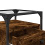 Mesita de noche madera de ingeniería roble ahumado 40x40x55 cm de , Mesitas de noche - Ref: Foro24-846078, Precio: 57,41 €, D...