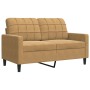 Set of sofas with 2 brown velvet cushions by , Sofas - Ref: Foro24-3278398, Price: 478,80 €, Discount: %