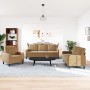 Three-piece brown velvet sofa set with cushions by , Sofas - Ref: Foro24-3278358, Price: 623,42 €, Discount: %