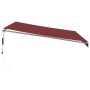 Automatic retractable burgundy awning 400x300 cm by , Awnings - Ref: Foro24-3215227, Price: 663,36 €, Discount: %