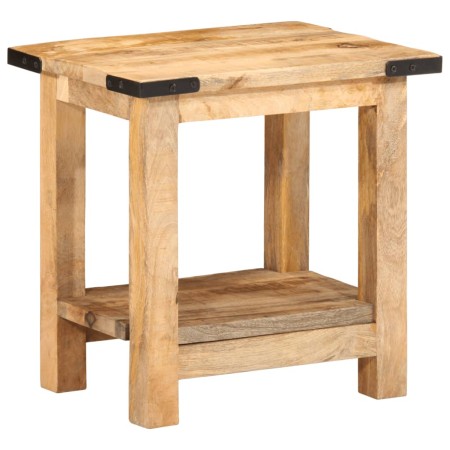 Mesa auxiliar madera maciza de mango rugosa 40x30x40 cm de , Mesas auxiliares - Ref: Foro24-358501, Precio: 62,18 €, Descuent...