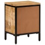 Solid rough mango wood bedside table 40x30x52.5 cm by , Nightstands - Ref: Foro24-358503, Price: 89,21 €, Discount: %