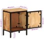 Mesita de noche de madera maciza de mango rugosa 40x30x52,5 cm de , Mesitas de noche - Ref: Foro24-358503, Precio: 89,21 €, D...